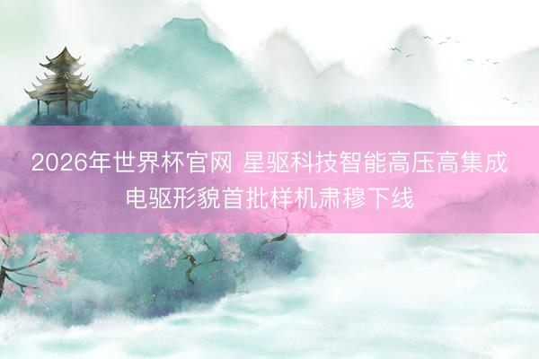 2026年世界杯官网 星驱科技智能高压高集成电驱形貌首批样机肃穆下线
