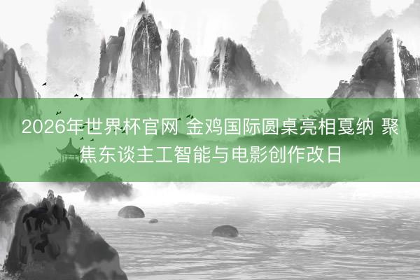 2026年世界杯官网 金鸡国际圆桌亮相戛纳 聚焦东谈主工智能与电影创作改日