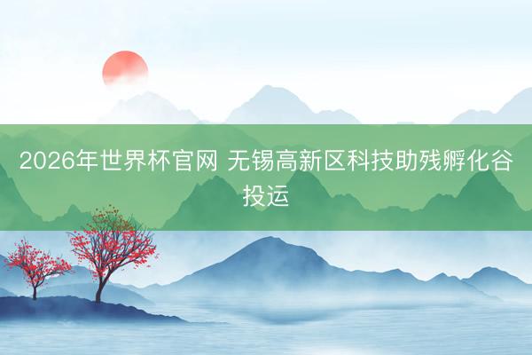 2026年世界杯官网 无锡高新区科技助残孵化谷投运